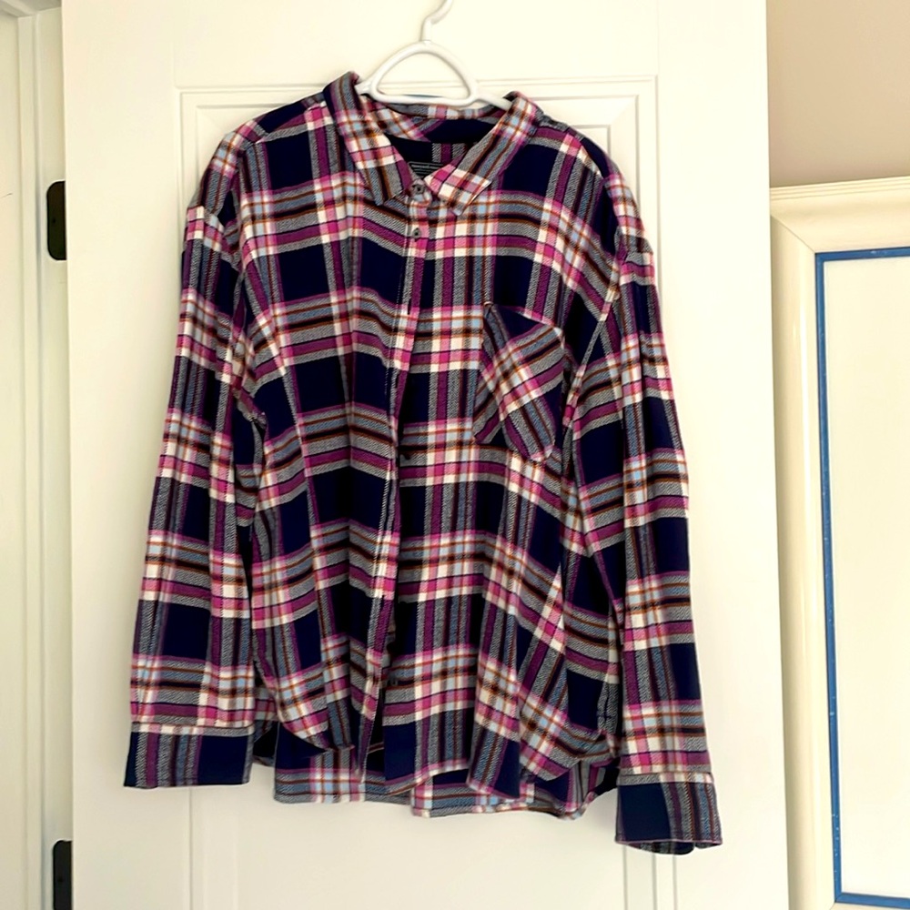 Vineyard Vines Women’s plaid flannel shirt, 24W, NWT